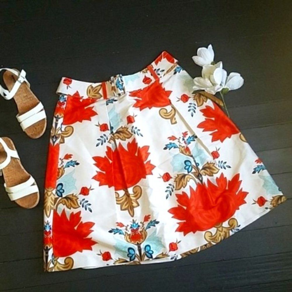 ⚘ Talbots 100% silk skirt